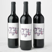 Étiquette Pour Bouteilles De Vin Joyeux et lumineux - bordeaux (Bouteilles)