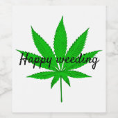 Étiquette Pour Bouteilles De Vin Joyeux jeu de Mariage Weeding (Étiquettes simples)