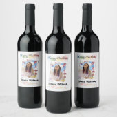 Étiquette Pour Bouteilles De Vin Joyeux mariage d'anniversaire (Bouteilles)