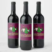 Étiquette Pour Bouteilles De Vin Joyeux Noël (Bouteilles)