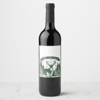 Étiquette Pour Bouteilles De Vin Joyeux Noël