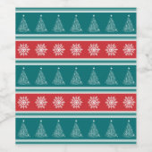 Étiquette Pour Bouteilles De Vin Joyeux Noël (Étiquettes simples)