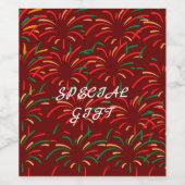 Étiquette Pour Bouteilles De Vin Joyeux Noël (Étiquettes simples)