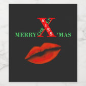 Étiquette Pour Bouteilles De Vin Joyeux Noël (Étiquettes simples)