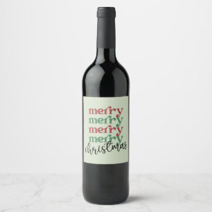 Étiquette Pour Bouteilles De Vin Joyeux Noël Famille Noël Fête Cadeaux