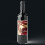 Étiquette Pour Bouteilles De Vin Joyeux Noël - Rouge et or<br><div class="desc">Améliorez vos dons de vin ou présentez-vous ce Noël avec ces Étiquettes de bouteilles de vin Flow Art Abstraits, avec un design Ruby Red et Shiny Gold captivant. Ces étiquettes ne sont pas seulement fonctionnels, ils sont une oeuvre d'art qui ajoute une touche de créativité et d'élégance à vos bouteilles...</div>