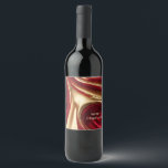 Étiquette Pour Bouteilles De Vin Joyeux Noël - Rouge et or<br><div class="desc">Améliorez vos dons de vin ou présentez-vous ce Noël avec ces Étiquettes de bouteilles de vin Flow Art Abstraits, avec un design Ruby Red et Shiny Gold captivant. Ces étiquettes ne sont pas seulement fonctionnels, ils sont une oeuvre d'art qui ajoute une touche de créativité et d'élégance à vos bouteilles...</div>