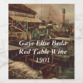 Étiquette Pour Bouteilles De Vin Joys de Jaffe (Étiquettes simples)