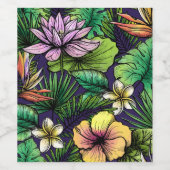 Étiquette Pour Bouteilles De Vin Jungle (Étiquettes simples)