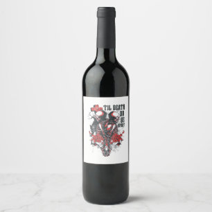 Étiquette Pour Bouteilles De Vin Jusqu'à ce que la mort nous sépare Classique