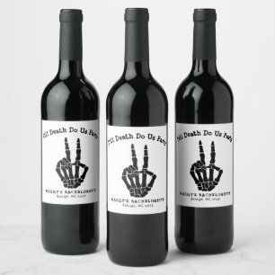 Étiquette Pour Bouteilles De Vin Jusqu'à ce que la mort nous sépare de la fête Ente