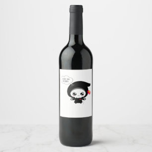 Étiquette Pour Bouteilles De Vin Jusqu'à la mort - Classique drôle de la Saint-Vale