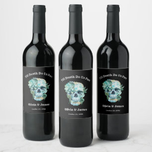 Étiquette Pour Bouteilles De Vin Jusqu'à la mort faisons-nous partie Mariage d'Hall