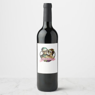 Étiquette Pour Bouteilles De Vin Jusqu'à la mort Faites-nous partie Valentine Squel