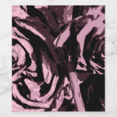 Étiquette Pour Bouteilles De Vin Juste quelques Roses (Étiquettes simples)