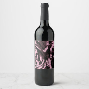 Étiquette Pour Bouteilles De Vin Juste quelques Roses