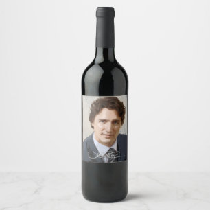 Étiquette Pour Bouteilles De Vin Justin Trudeau