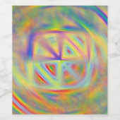 Étiquette Pour Bouteilles De Vin Kaleidoscope (Étiquettes simples)