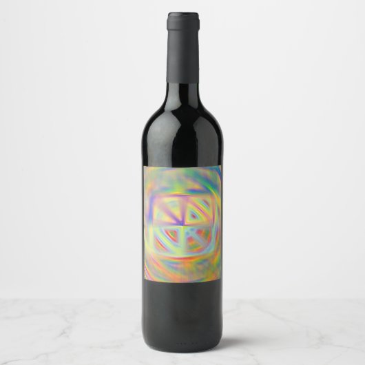 Étiquette Pour Bouteilles De Vin Kaleidoscope (Devant)