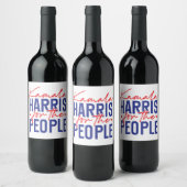 Étiquette Pour Bouteilles De Vin Kamala Harris (Bouteilles)
