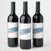 Étiquette Pour Bouteilles De Vin Kamala Harris 2024 Pour La Campagne Électorale (Bouteilles)