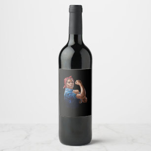 Étiquette Pour Bouteilles De Vin Kamala Harris 2024 Rosie Le chat sans enfant Rivet