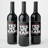 Étiquette Pour Bouteilles De Vin Kamala Harris Oui Nous Kam pour le président améri (Bouteilles)