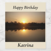 Étiquette Pour Bouteilles De Vin Kimberley Sunset (Étiquettes simples)