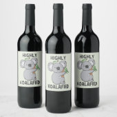 Étiquette Pour Bouteilles De Vin Koala hautement Koalafied (Bouteilles)