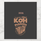 Étiquette Pour Bouteilles De Vin koh Phangan Thailand asien (Étiquettes simples)