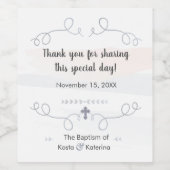 Étiquette Pour Bouteilles De Vin Kosta et Katerina (Étiquettes simples)