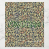 Étiquette Pour Bouteilles De Vin Kwanzaa (Étiquettes simples)