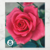 Étiquette Pour Bouteilles De Vin ʟ ᴏ ᴡPᴏ ᴡ | Rose ~ Romance (Étiquettes simples)