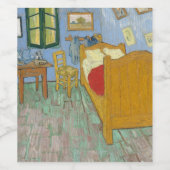 Étiquette Pour Bouteilles De Vin La chambre à coucher de Van Gogh (Étiquettes simples)