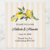 Étiquette Pour Bouteilles De Vin La Dolce Vita Mariage (Étiquettes simples)