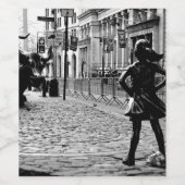 Étiquette Pour Bouteilles De Vin La fille sans peur (Étiquettes simples)