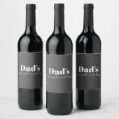 Étiquette Pour Bouteilles De Vin La force et les câlins de papa - Cadeau de Fête de (Bouteilles)