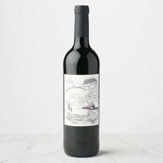 Étiquette Pour Bouteilles De Vin La forêt tropicale de Daintree (Devant)