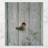 Étiquette Pour Bouteilles De Vin La Maison Wren (Étiquettes simples)