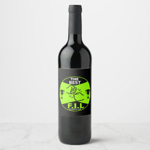 Étiquette Pour Bouteilles De Vin La meilleure loi du Père-en-dedans