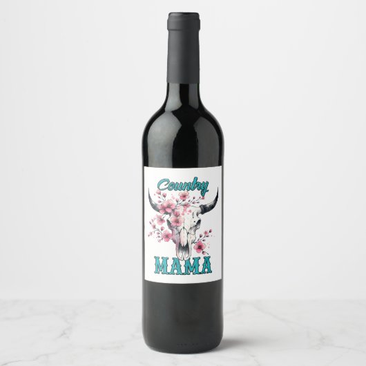 Étiquette Pour Bouteilles De Vin La mère du pays (Devant)