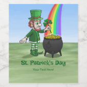 Étiquette Pour Bouteilles De Vin la Saint-Patrick (Étiquettes simples)