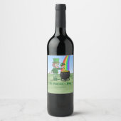 Étiquette Pour Bouteilles De Vin la Saint-Patrick (Devant)