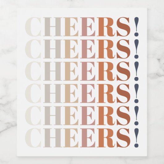 Étiquette Pour Bouteilles De Vin La typographie moderne à l'honneur (Étiquettes simples)