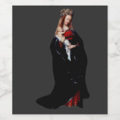 Étiquette Pour Bouteilles De Vin La Vierge dans l'Eglise par Jan van Eyck (Étiquettes simples)