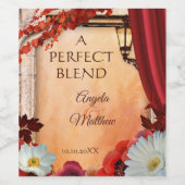 Étiquette Pour Bouteilles De Vin Label Classic Italian Fall Wedding Wine (Étiquettes simples)