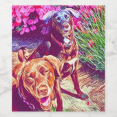 Étiquette Pour Bouteilles De Vin laboratoire de chocolat (Étiquettes simples)