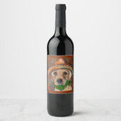 ÉTIQUETTE POUR BOUTEILLES DE VIN LABRADOR RETRIEVER (Devant)