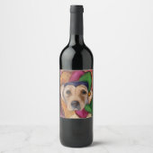 ÉTIQUETTE POUR BOUTEILLES DE VIN LABRADOR RETRIEVER (Devant)