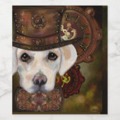 Étiquette Pour Bouteilles De Vin Labrador Retriever (Étiquettes simples)